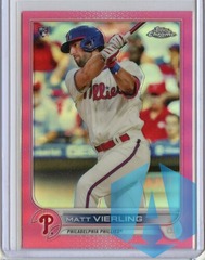 2022 Topps Chrome Pink #181 Matt Vierling RC